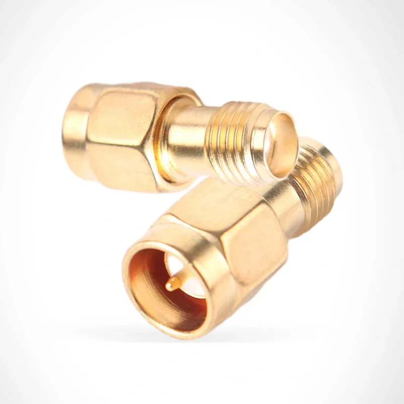 5/20/100PCS RP-SMA To SMA Connector Male Plug Female Jack Slide-on Straight RF Coax Adapter SMA Female To SMA Male Connector