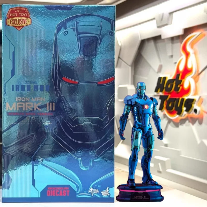 

In Stock HOTTOYS HT 1/6 MMS814D71 Iron Man Mk3 Stealth Mode Version2.0 Blue Limited Edition Action Figures Collectable Model Toy