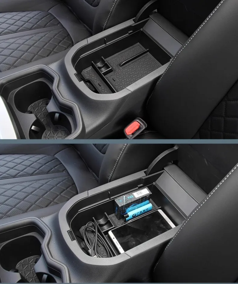 Für Toyota RAV4 XA50 2019 ~ 2025 RAV 4 Hybrid Auto Armlehne Lagerung Box Konsole Dashboard Kleinigkeiten Aufräumen Tablett innen Zubehör – Detail 6