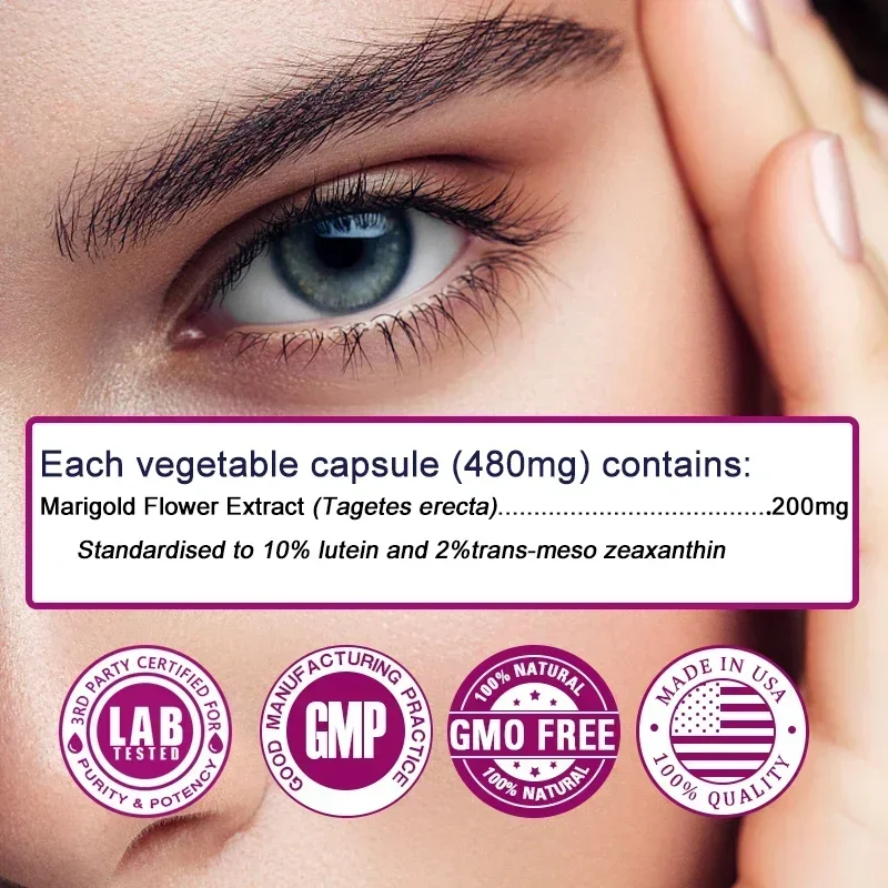 Vision & Nutrition Eye Supplement with Lutein and Trans-Mesio-Zeaxanthin To Support Eye Health