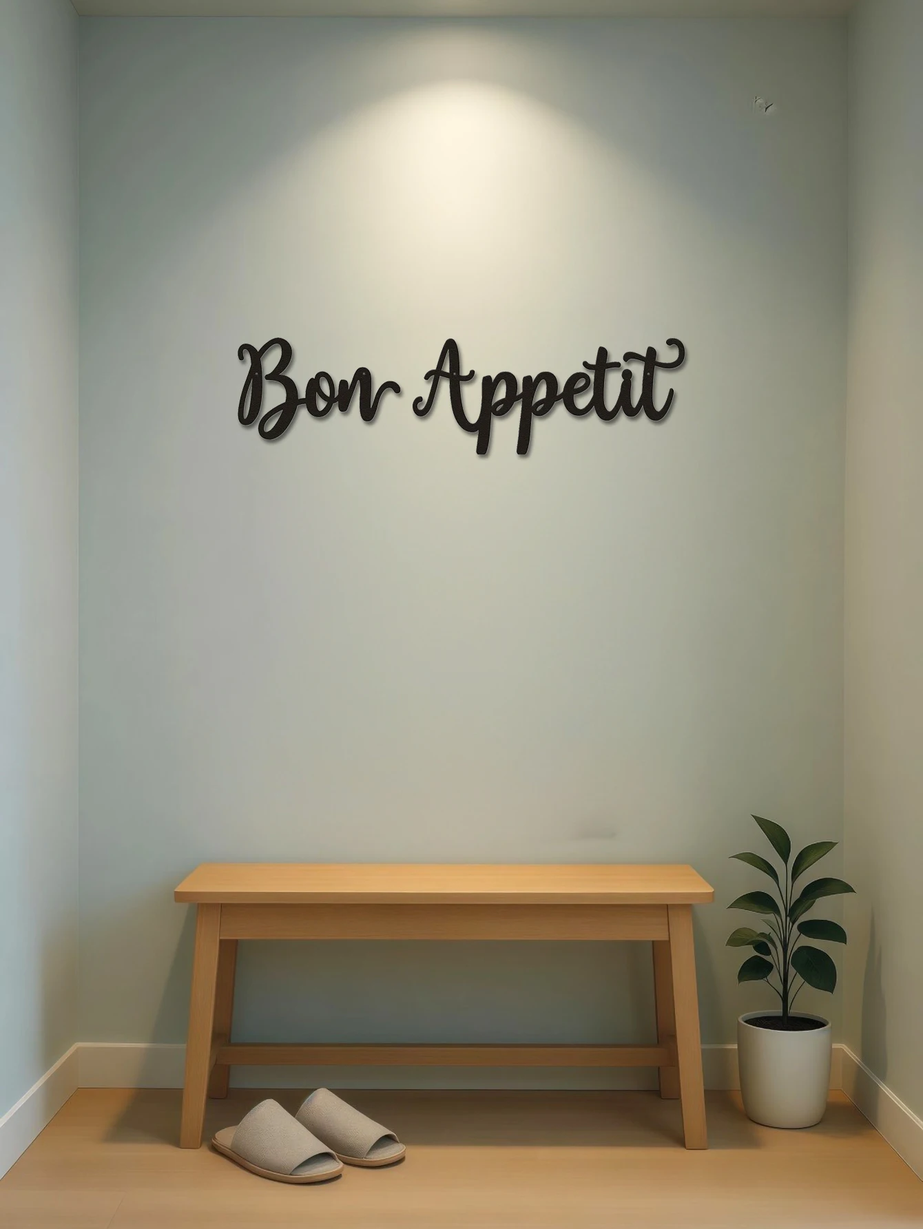 

Farmhouse Kitchen Wall Art Set 2pc Bon Appetit Metal Sign Appetit Wall Décor for Home Decoration