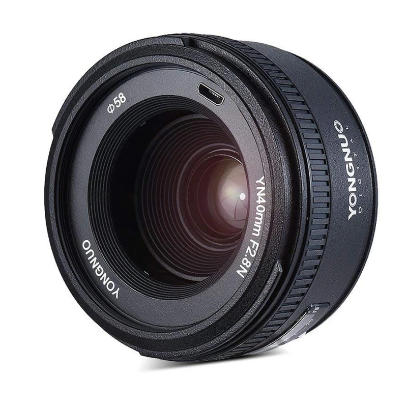 YONGNUO YN40MM F2.8N Light-weight 1:2.8 Standard Fixed Prime Lens AF/MF Focus Lens for Nikon DSLR Cameras