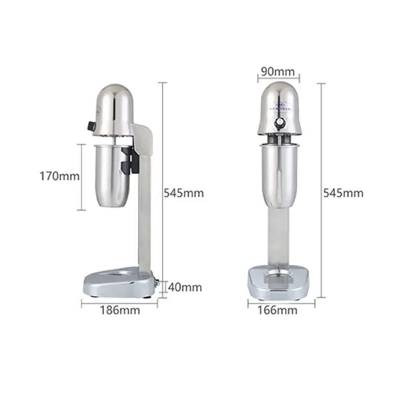 Máquina elétrica de milkshake Máquina automática de espuma de leite Misturador de cabeça única e dupla, Loja comercial de chá de leite