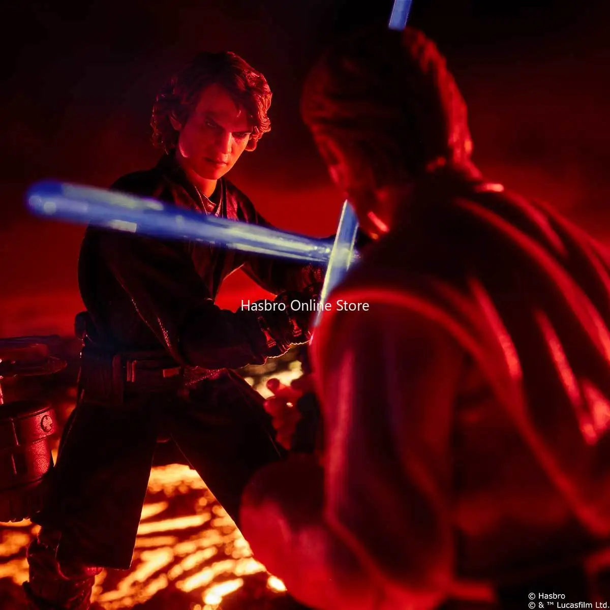 Hasbro STAR WARS: la serie negra ANAKIN SKYWALKER y OBI-WAN KENOBI, paquete de 2 figuras de acción de juguete para regalo de cumpleaños G1305