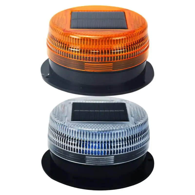 Solar Warning Light LED Automatic Sensor Magnetic Polices Strobe Emergency Annunciation Lamp Truck Car Vehicles Caution Beacon