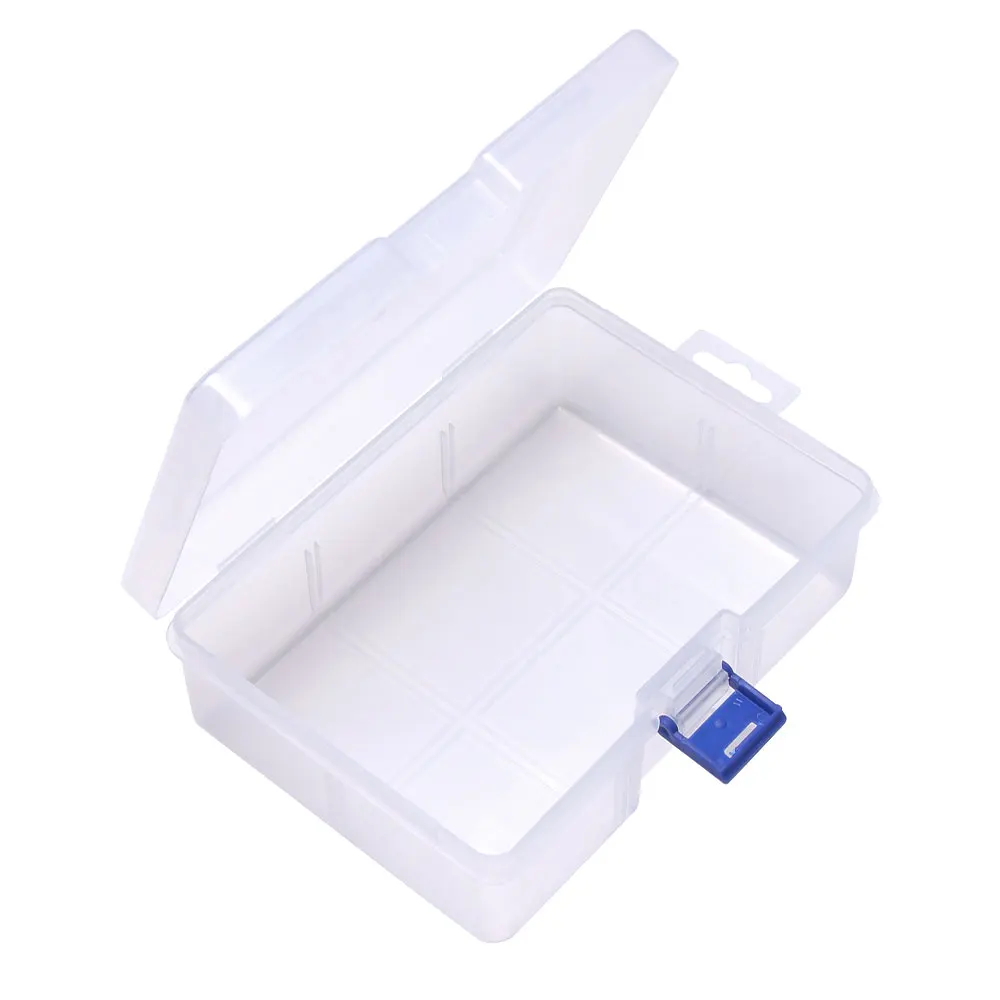 Clear Plastic Box Rectangular Box Screwdrivers Bits Tools Bleads Dustproof Waterproof Packing Storage Cases Container