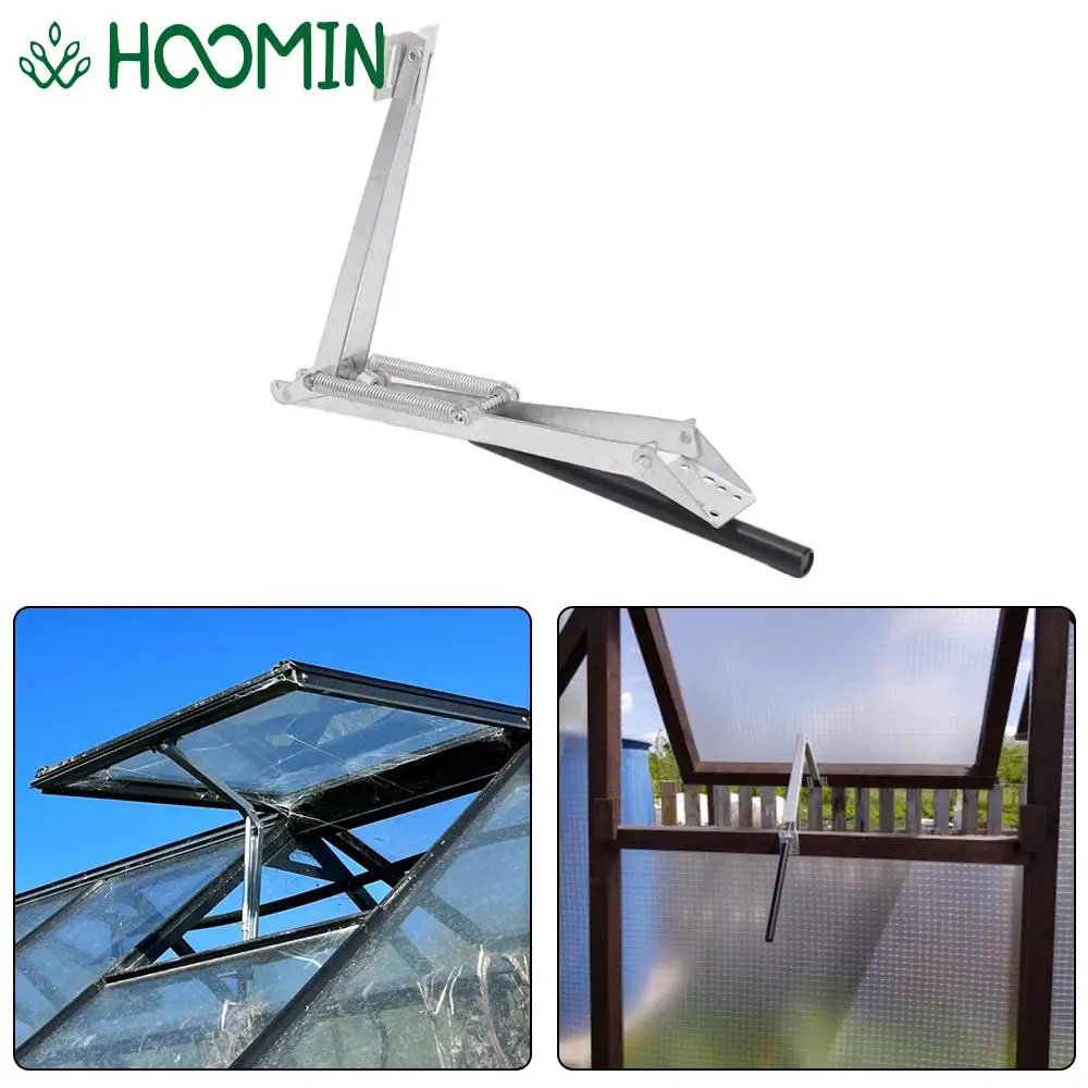 

Aluminum Agricultural Ventilation Of Greenhouse Vent Window Opener Automatic Double Spring Garden Tool Solar Heat Sensitive