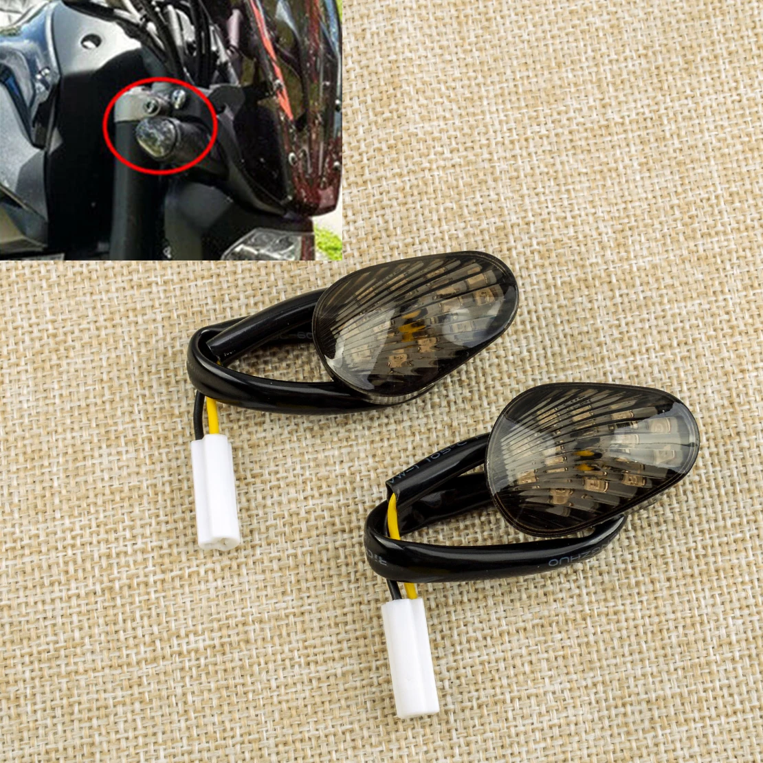 2Pcs Amber Led Flus… - image