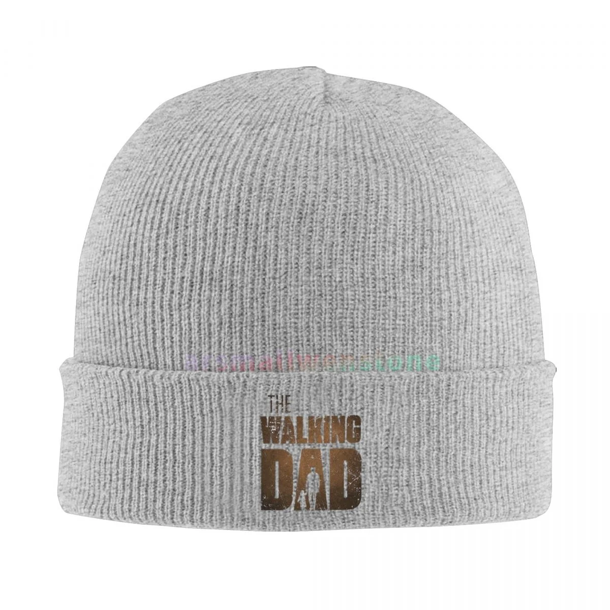 The Walking Dad Funny Street Printed Casual Beanie Hat Cap Winter Soft Warm Caps Unisex High Quality Knitted Hat