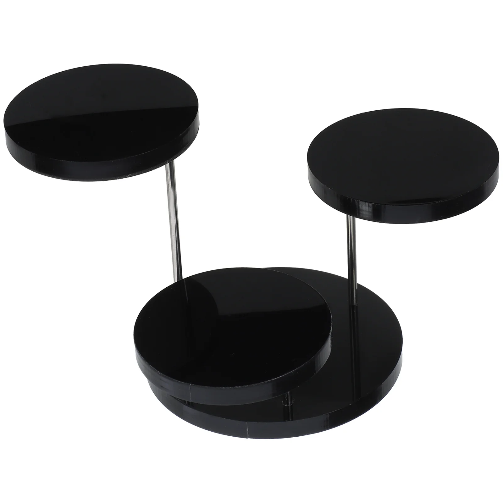 حامل عرض حلقي من الأكريليك، حامل مجوهرات، منظم سطح المكتب، منظم عرض المجوهرات، حامل حلقي تخزين مدمج