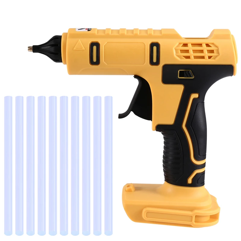 

Hot Glue Gun 100W Household DIY Repair Tool Rechargeable Electric Heat Temperature Gun For Dewalt 18V 20V Battery
