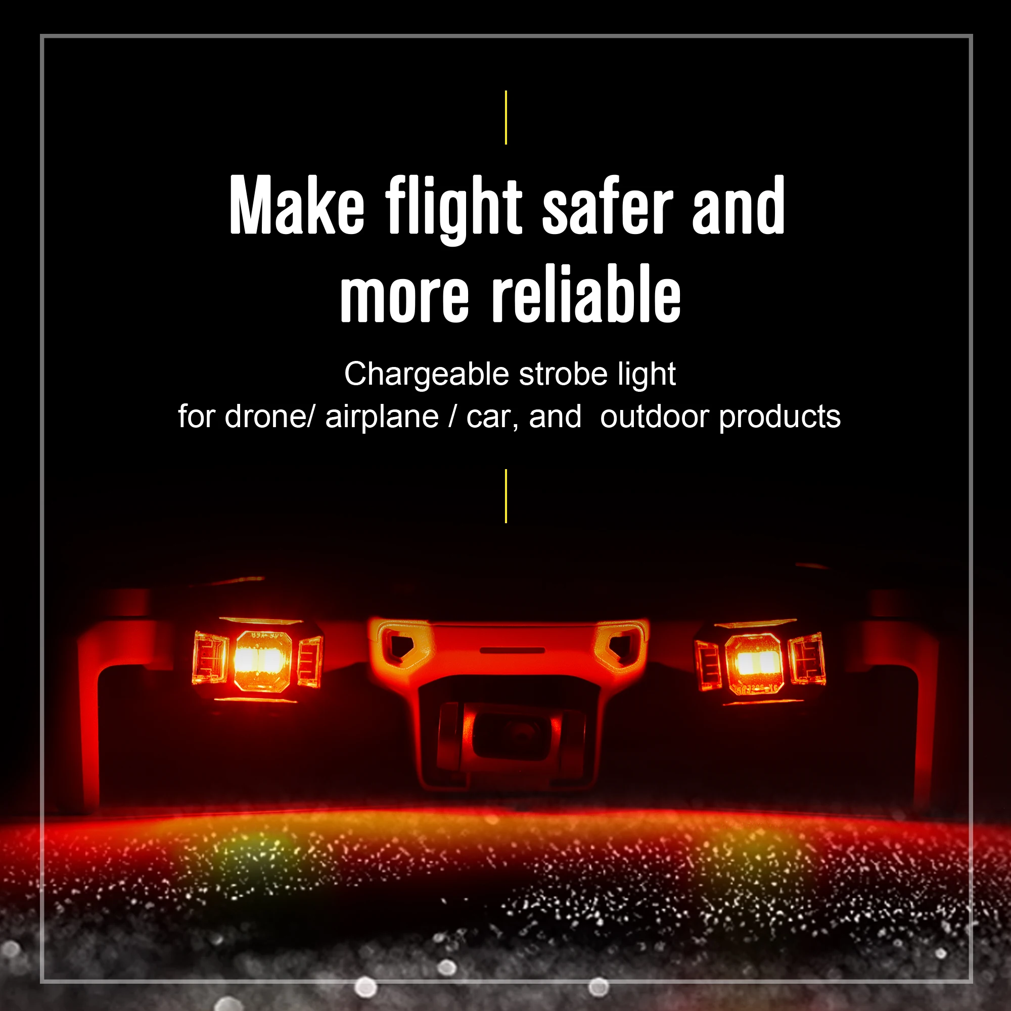 

Перезаряжаемый стробоскоп для дрона DJI Mini 4 Pro/Avata 2/Neo/Flip/Mavic 4 Pro, аксессуары общего назначения