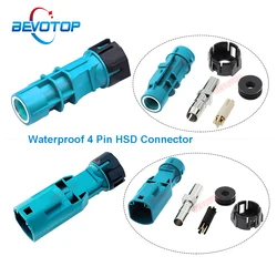 1PCS Universal Waterproof HSD Water Blue Code Z Male/Female Connector RSBG Type for Car LVDS Video Line BEVOTOP