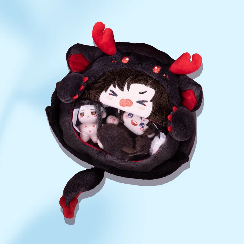 Official Mo Dao Zu Shi Wei Wuxian Lan Wangji Dragon Fox Storage Bag Official MDZS Cartoon Cute Cosplay itabag