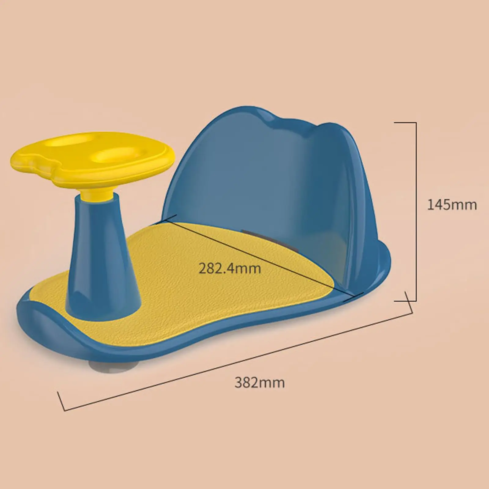 Infant Bath Seat with Soft Sponge Backrest
