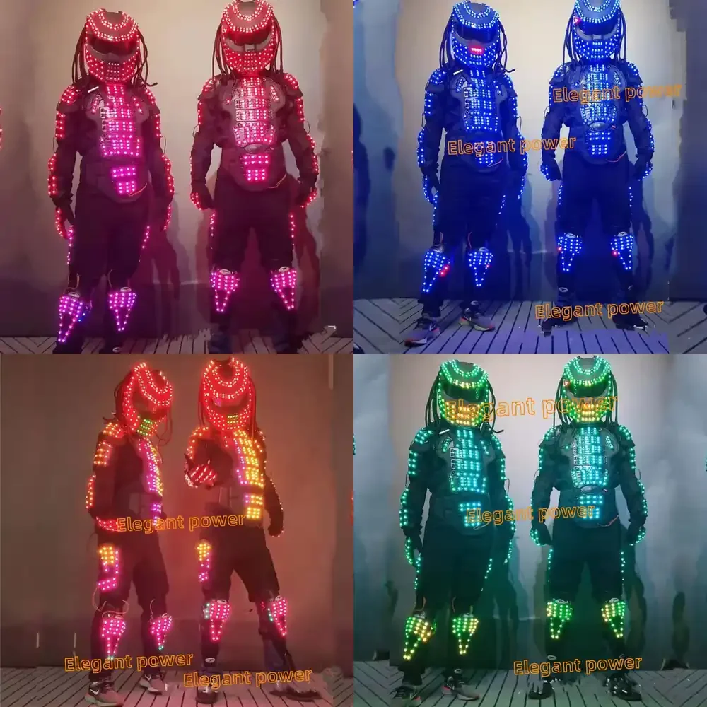 LED Clothes Dj Party Club Sports Wear LED Lighting Clothes Colorful Luminous Costume Flash Led Jacket Dance Costumes