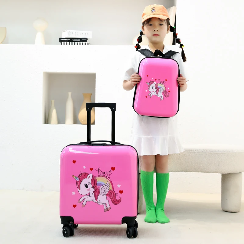 

Children's Suitcase Cartoon Travel Trolley Case Cute Rolling Luggage Set Girl 2024 New Kid's Gift Carry on Cabin Baby Suitcase