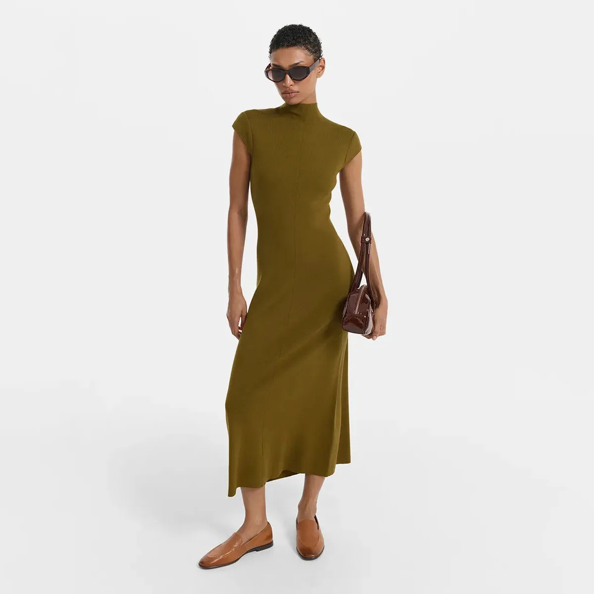 فستان KWTX أنيق منسوج أنيق موضة ربيع وصيف 2026 للحفلات والمكتب ملابس الشارع تصميم بسيط ومتطور #6