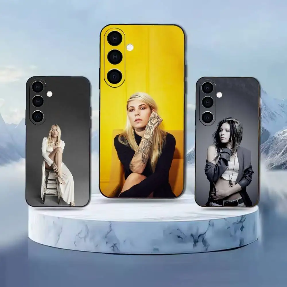 

Skylar singer Grey Phone Case For Samsung Galaxy A91,80,73,72 ,71,53,52,32 ,31,22,21s,20,Soft Black Case