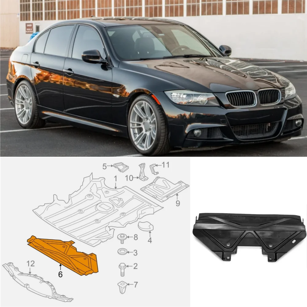 

RADIATOR MUDGUARD 51757128503 For BMW 1 3 Series E87 E90 2009-2012