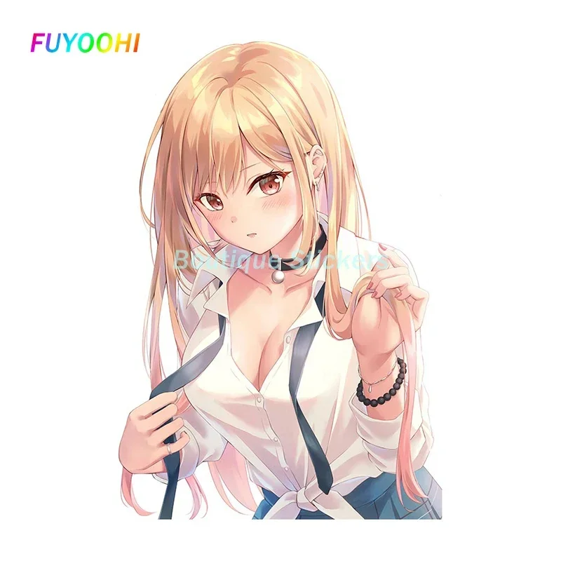 FUYOOHI Play Stickers for My Dress-Up Darling Kitagawa Marin Car Stickers Waterproof  Decals High Quality Car Door Protector