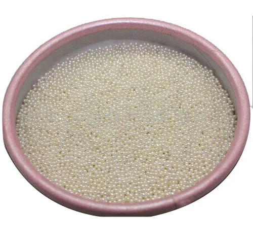 Wholesale 1.2-1.5mm No Hole Natural White Round Fresh Water Loose Seed Pearl