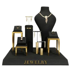 New jewelry display props black jewelry display stand high-end metal jewelry display stand window jewelry shelf