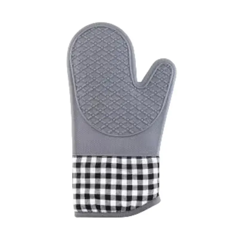 Silicone Insulated Glove, Anti Slip, Lengthened, Thickened, High-Temperature Resistant Kitchen Anti Scalding Device