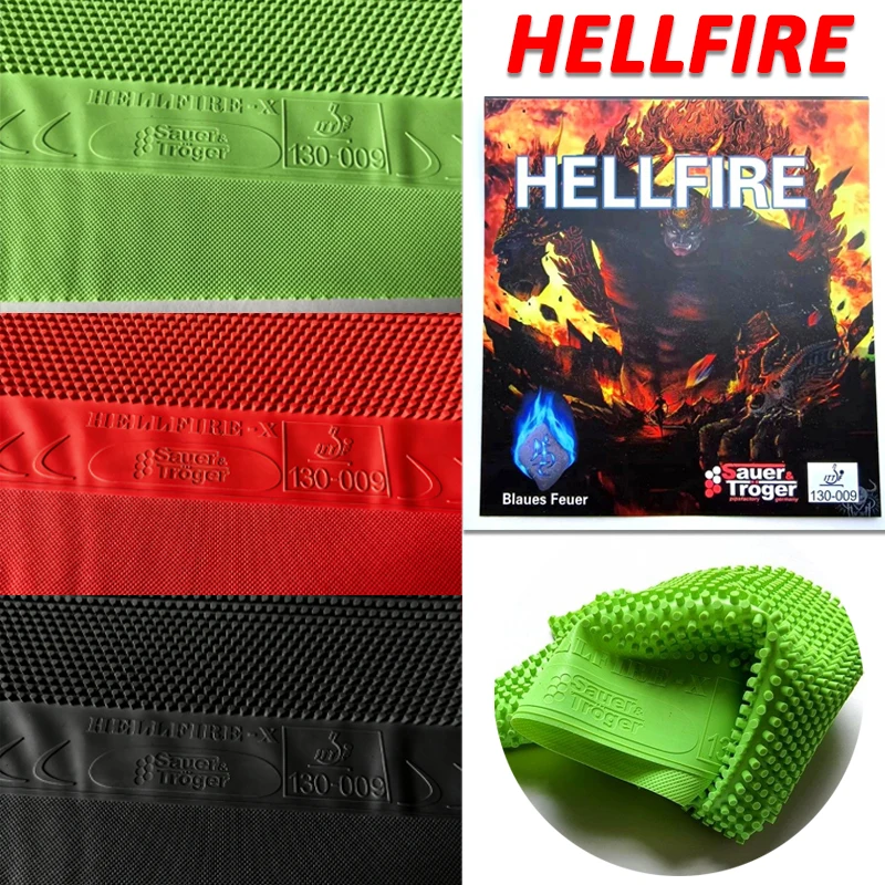 

НОВАЯ Накладка для настольного тенниса HELLFIRE OX, одобренная ITTF, с эффектом анти-арк, длинные шипы, средние частицы, одинарная накладка для настольного тенниса