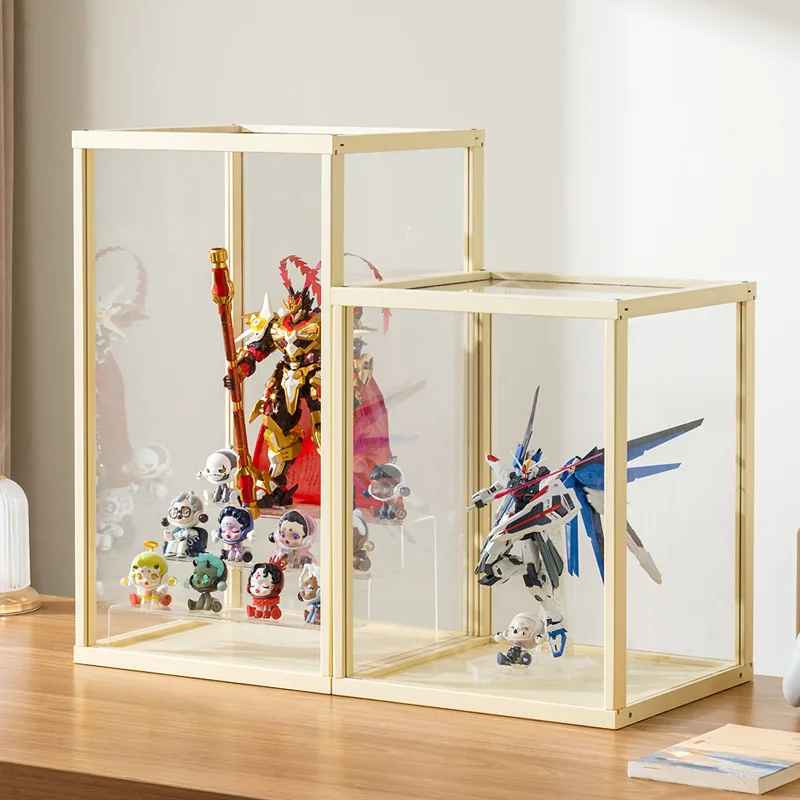 Crack Figure Cabinet Wine t Toy Storage Rack Display Household Sub-dustproof Transparent  Lego Display Cabi
