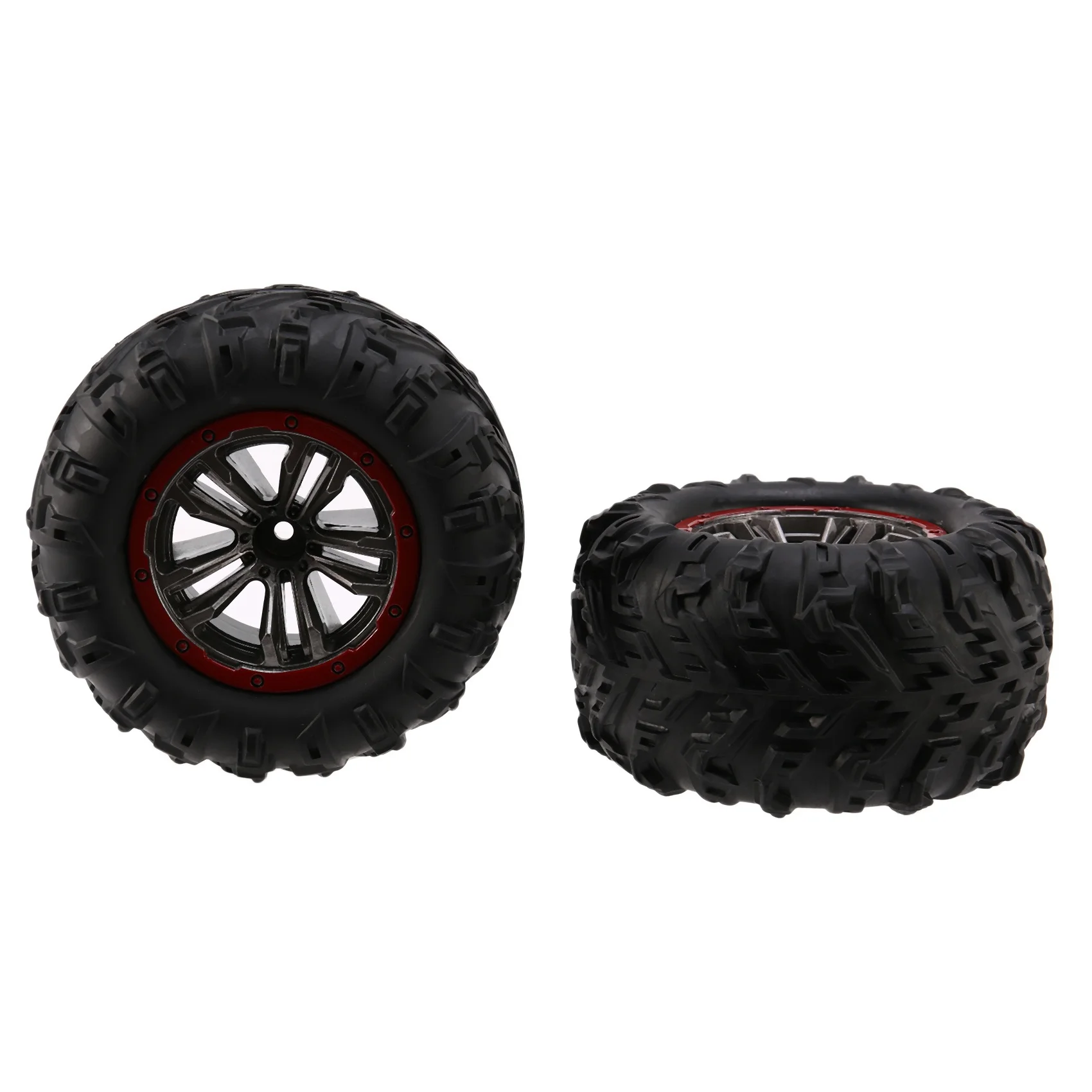 for 1/10 9125 RC Trucks Car Tires Wheels 25-ZJ02 for Hosim High Speed 9125 RC Cars S920 RC Trucks (4 PCS)