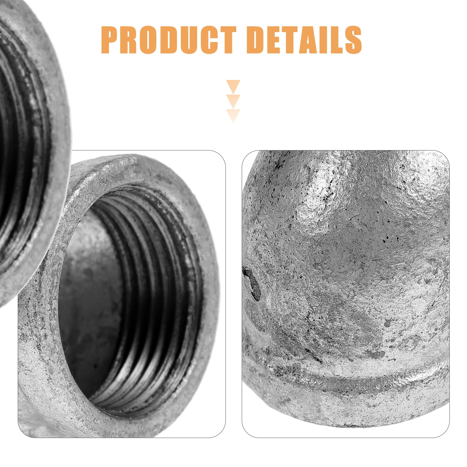 Rustic 1 Inch To 3/4 Inch Outlet Elbow Connector Galvanized Iron Fitting Corner Joint For Industrial Furniture Shelving