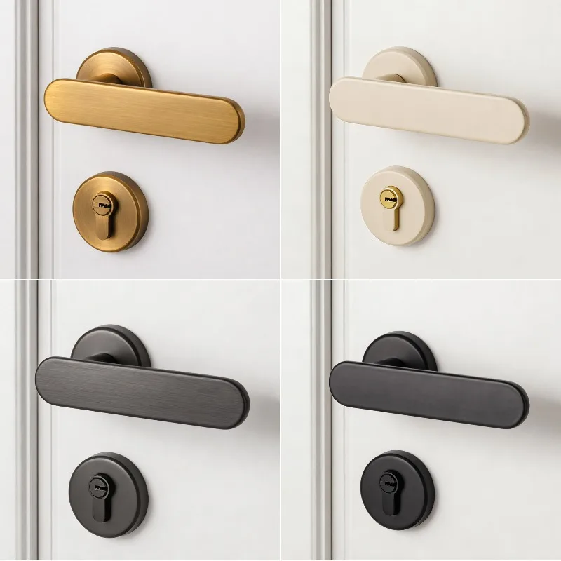 modern-minimalist-interior-door-handle-mechanical-split-lock-household-bedroom-wooden-door-magnetic-silent-lock