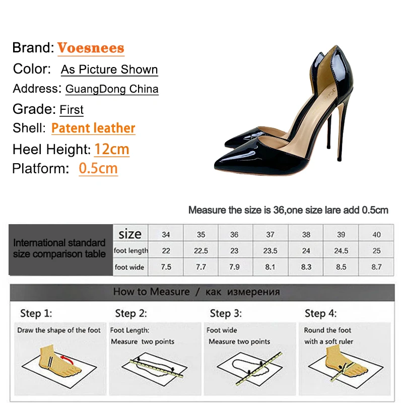 Summer Side Empty Office Shoes For Women Sexy Pointed Toe Thin Heel Sandals 8/ 10/ 12CM Black Lacquer Leather High Heels Pumps