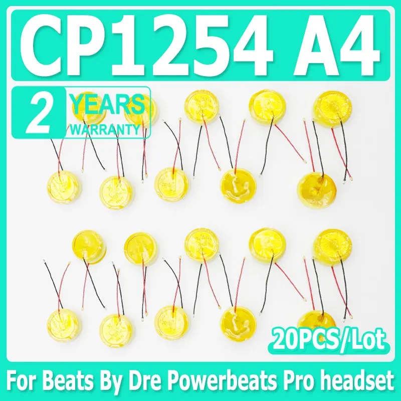 

20PCS/Lot CP1254 A4 Rechargeable Battery Li-Ion CP1254 A4 LIR1254 For Beats By Dre Powerbeats Pro headset+Free Tools