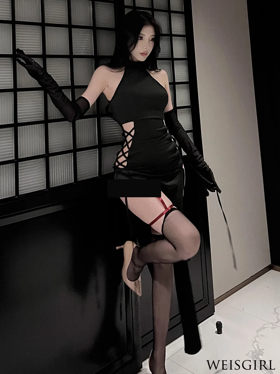 

Pure and Desire~ Night Sexy Long Dress Slim Slim Pure Desire Spice Girls Cos Chinese Niang Uniform Set High Split Cheongsam