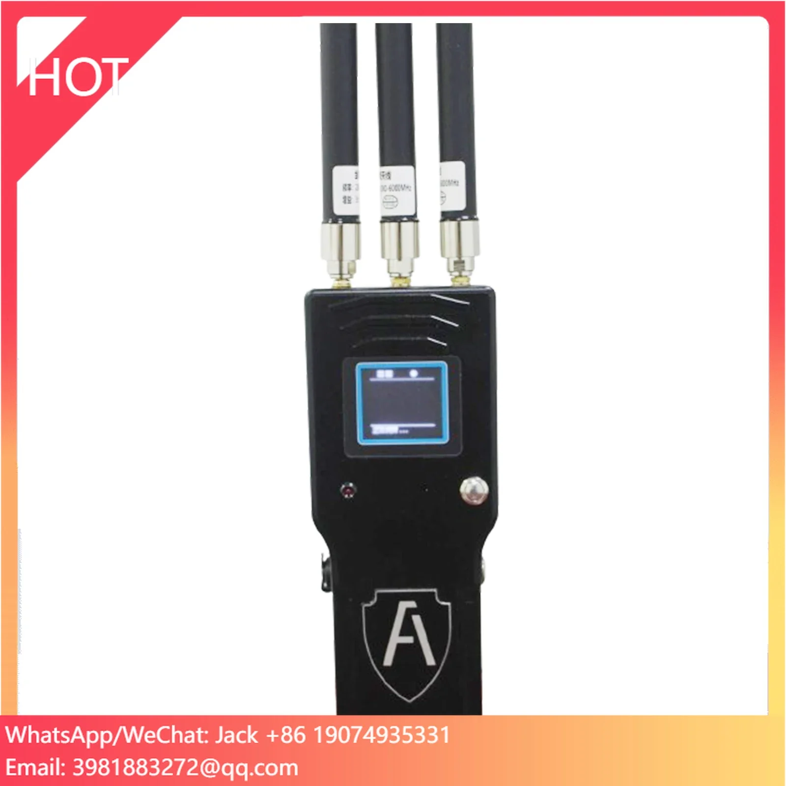 Handheld Portable Security Detector 2.4GHz To 5.8GHz Frequency 2km Detection Range Customized OEM SDK Supported