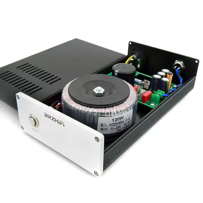 

120W DC Linear Stabilized Power Supply Adapter for Power Amplifier DAC Amp Preamp DC Output 5V-24V Voltage Optional LPS PSU