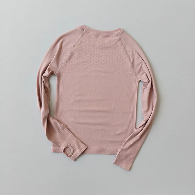 Damen Outdoor-Sportshirt Yoga-Bekleidung Fitness-T-Shirt Lauf-Workout-Oberteil T-Shirt Damen-Sportbekleidung Trainingskleidung Fitnessstudio-Kleidung – Detail 7