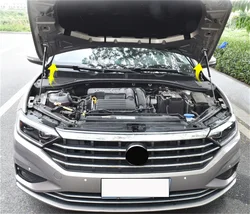 Puntales de elevación de capó delantero de acero inoxidable, amortiguadores de resorte de Gas, reemplazo de 2 piezas, para VW, Volkswagen, Jetta, MK7, 2019-2022