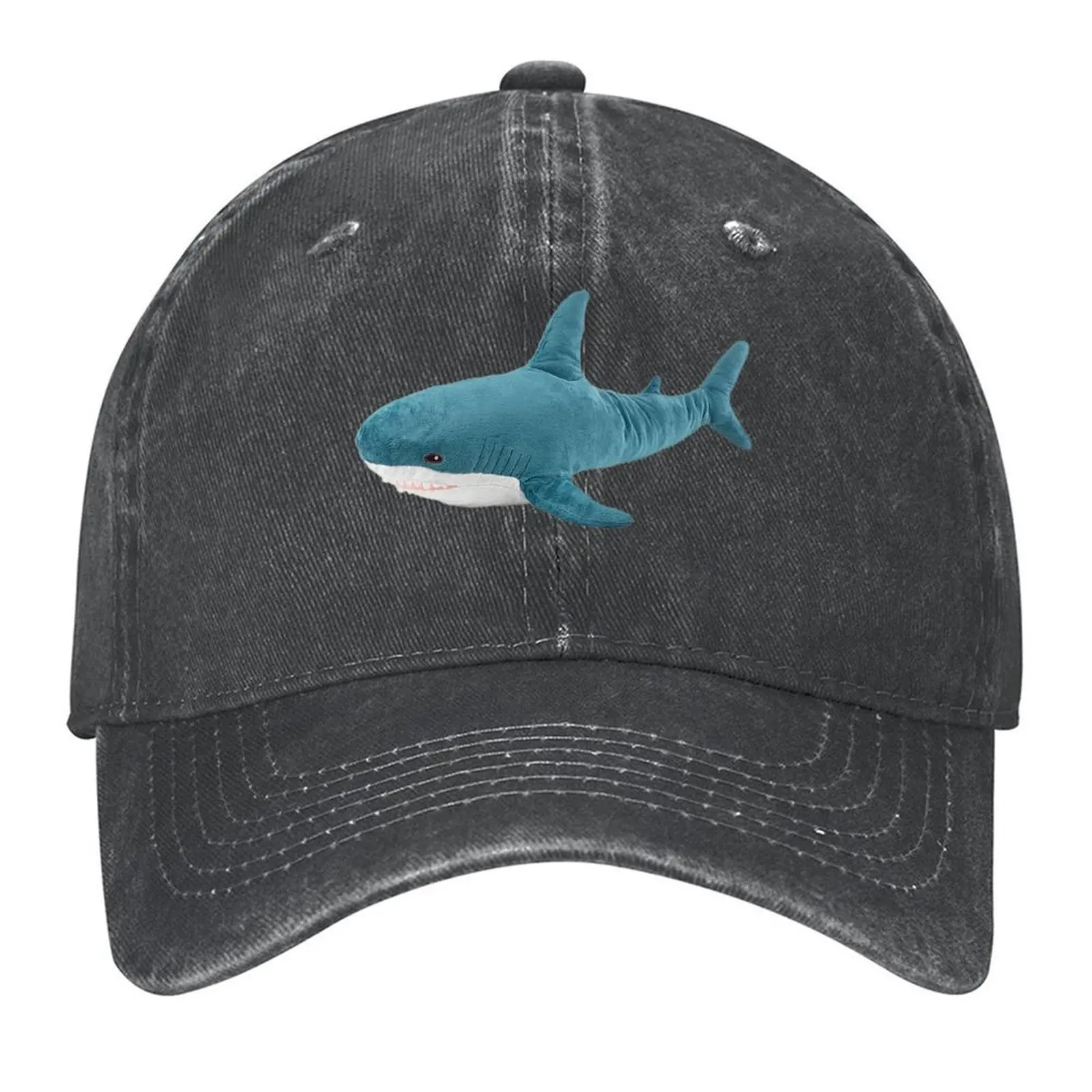 

Realistic Blahaj Baseball Cap Hat Man For The Sun Funny hats Bobble Hat Ball Cap Women Hats Men's