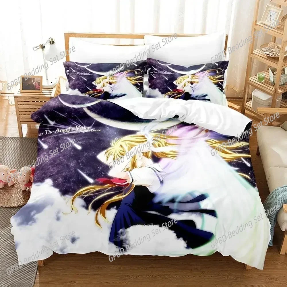 2024 Ah! My Goddess 3D NEW Duvet Cover Pillowcase Bedding Set Adult Boy Girl Bedroom Decoration Children Single Double Large