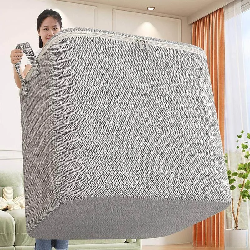 

Вместительная сумка-органайзер для хранения одежды и одеял, универсальная, из нетканого материала, для переезда и домашнего гардероба