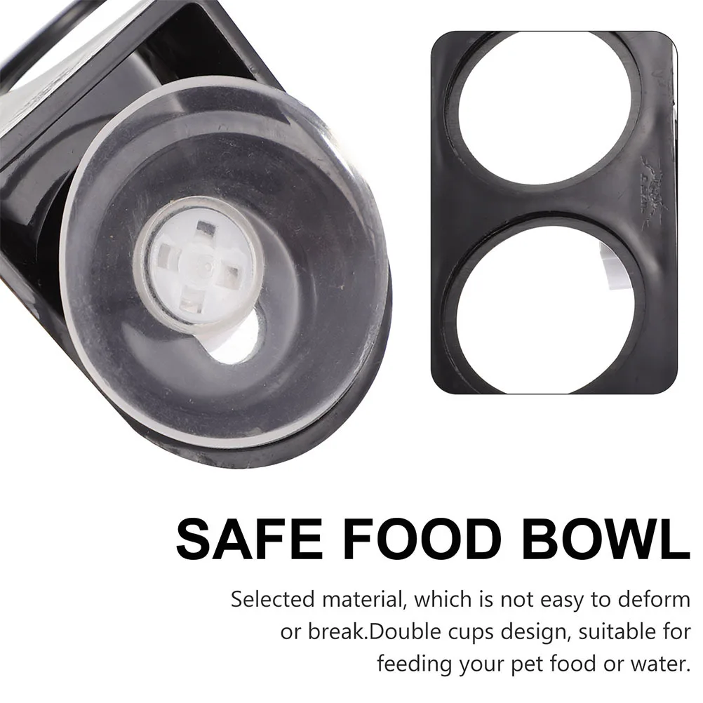 

1Set Reptile Feeding Ledge Suction Cup Plastic Feeder Dish Water Bowl Reptile Tank Supplies Practical Platform for Gecko Feeding