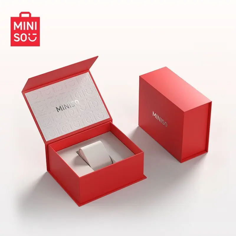 Miniso Delicate Chain Quartz Watch; Girls Bracelet Lucky Clover Waterproof Watches