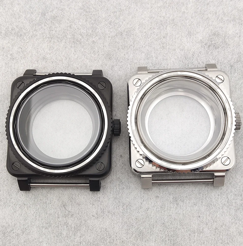 

Корпус NH35 SKX007, квадратный корпус, сапфировое стекло, водонепроницаемый корпус из нержавеющей стали, подходит для часов NH35/NH36, запасные части