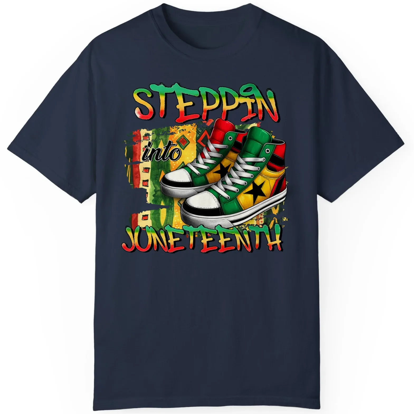 Steppin Into Freedom Day Funny Gift Unisex T-Shirt S-5XL