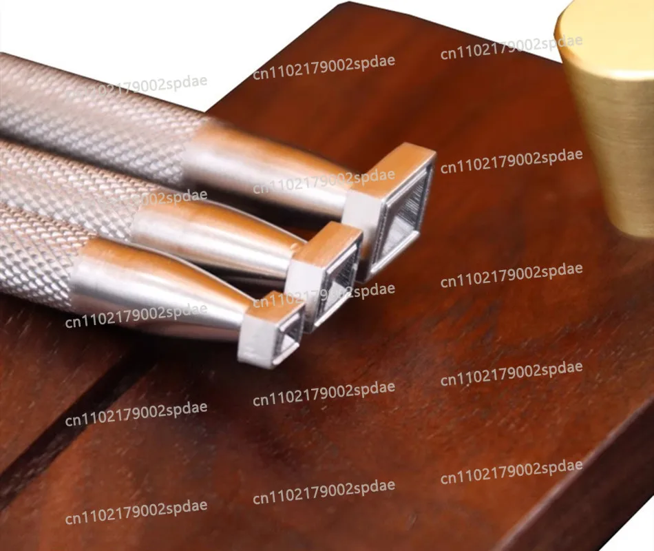 Diamond Shaped Leather Carving Printing Tool 304 Stainless Steel Vegetable Tanned Leather Stamping Process Print Punch Machine
