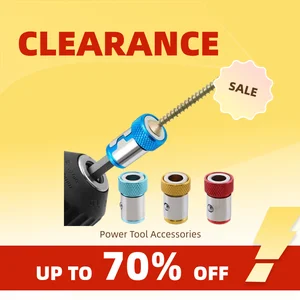 Clearance_Magnetic Ring Cross Phillips Screwdriver Bit Holder 6.35mm 1/4 Universal Alloy Anti-corrosion Strong Magnetizer Power 