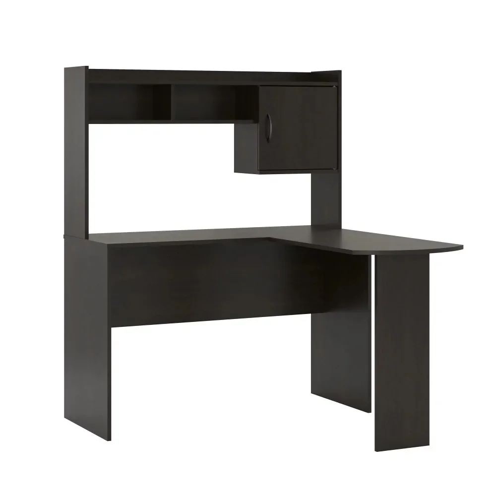 

L-Shaped Desk With Hutch Espresso Room Desk to Study Furniture Table Computer Desks Pliante Reading Gaming Office Accessories